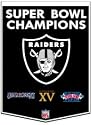 Oakland Raiders 24' 'x36' ' Wool Dynasty Banner