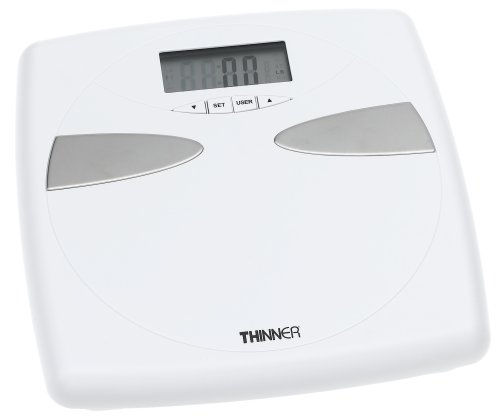 HealthPersonalCare: Thinner Scale by Conair TH208 Body Fat Analysis Scale, White