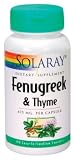 Solaray - Fenugreek & Thyme, 100 capsules