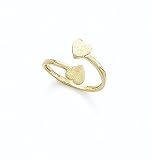 14K Bypass Hearts Toe Ring - GH23405