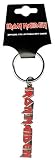 Iron Maiden Red & Silver Logo With Tails Key Chain