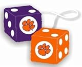 Clemson Tigers Fuzzy Dice