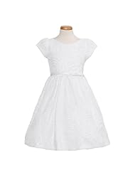 Girls Mesh   Dress With a Bow(s)