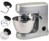 LUXUS KNETMASCHINE + KÜCHENMASCHINE MIT EXTRA STARKEM 1000 WATT MOTOR, 5 LITER EDELSTAHLSCHÜSSEL, SPRITZSCHUTZ, 6 LEISTUNGSSTUFEN + MOMENTSTUFE, SILBER, NEU + OVP 31AVMPhRffL. SL160 LUXUS KNETMASCHINE + KÜCHENMASCHINE MIT EXTRA STARKEM 1000 WATT MOTOR, 5 LITER EDELSTAHLSCHÜSSEL, SPRITZSCHUTZ, 6 LEISTUNGSSTUFEN + MOMENTSTUFE, SILBER, NEU + OVP