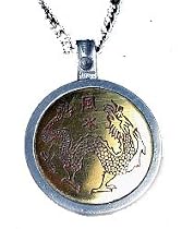 Pan K'uei Health Dragon Magical Talisman Amulet Pendant Necklace