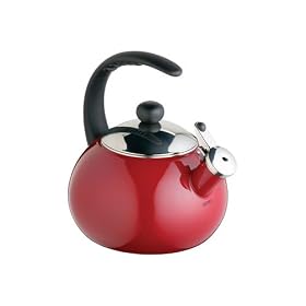 LE XPRESS LUNAR COLOURED WHISTLING KETTLE 1.8 LITRES (3.1 PINTS) - Burgundy