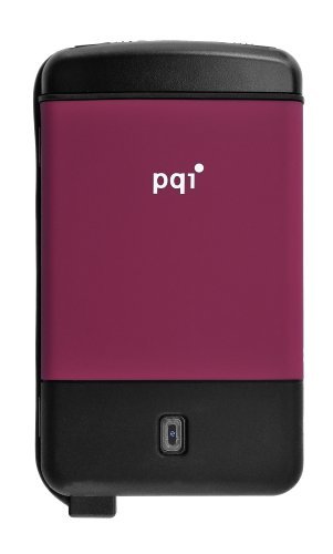 PQI 500GB High Speed External Hard Drive H560. Ultra protection against vibration and shock, compliance with US military grade MIL-STD-810F 516.5 procedure IV (transit drop test), Data security with encryption, Backup at the press of a button. (Color: Red