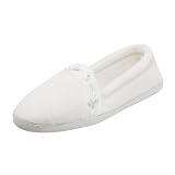 Dearfoams Women's Microfiber Terry Closed Back Slipper