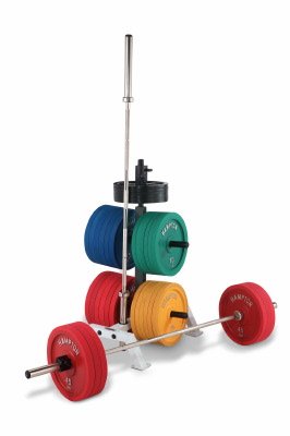 Hampton Bumper Plate Weight Rack W/Bar Holders