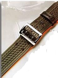 87 Suede Lined Belt w/Buckle Suede Lined Duty Belt PlainBlk-34