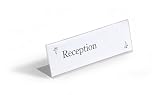Produkt-Bild: Durable 803119 Tischnamensschild aus Acryl, 61 x 210 mm, transparent, Packung &agrave; 10 St&uuml;ck