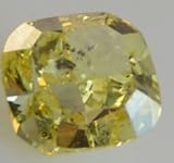 Cushion Cut Loose Diamond (1.71 Ct, NATURAL FANCY INTENSE YELLOW Color ,I1 Clarity) EGL Certified