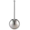 Relaxdays WC-Garnitur B�rstenset Kugelform aus Edelstahl mit Ersatzb�rste