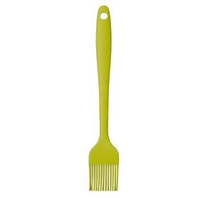 Kitchen Craft Colourworks Silicone Pastry Brush, Green, 20cm