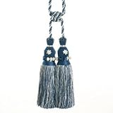 Beige and Blue Lilia Tassel