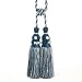 Beige and Blue Lilia Tassel