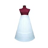 Partygaga Adjustable 2-Hoop A-Line Wedding Bridal Petticoat Slip Waist size from 17 inch to 24inch