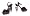 550-JULIET, Color: BLACK, Women's US Size 6 / 5" Heel Sandal.