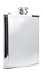 Kikkerland Giant 18-Ounce Stainless Steel Hip Flask