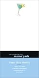 Sweet Blue Martini Memo Pad Featuring the Art of Lisa Zador