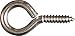 National #N220-459 #2 Stainless Steel Large Screw Eye
