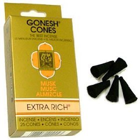 Musk - Gonesh Incense Cones - Pack of 25