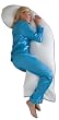 Snoozer Full Body Support Pillow - Premium Hypoallergenic Comforel Down