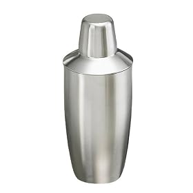 Kraftware Stainless Steel Cocktail Shaker - Brushed Finish (22 oz.) by Kraftware