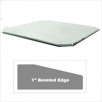 42 Square Beveled Glass Table Top