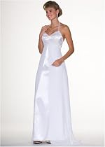 Sean 240 White Halter Dress - Best Seller for Evening, Formal, Prom, Party, Wedding (240)