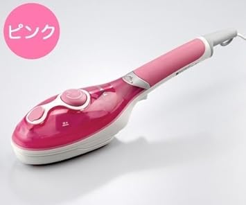 【クリックで詳細表示】ハンディーアイロン＆スチーマー (ピンク)： ホーム＆キッチン