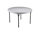 Outdoor Living : Lifetime #22964 48-Inch Round Folding Table, Stone Gray (48-Inch Round Molded Top)