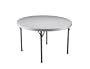 Lifetime 22964 48-Inch Round Folding Table with 48-Inch Round Molded Top, Stone Gray
