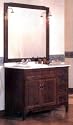 Gredos Wide Vanity Sink Set w/Drawers - Honey - Antique Brass