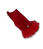 Red Dress w/Netting Bottom - M