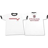 Buy Weezer - IF IT'S TOO LOUD Ringer T-shirt, White by Weezer