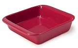 Chantal 2-Quart Square Baker, Glossy Red