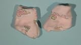 Pink Baby Toys Booties (Four sizes! Micro preemie 0-3 pounds to 12 pounds)
