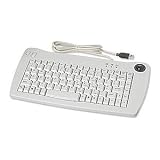 Keyboard w/Builtin TracKBall, Beige,USB