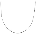 Sterling Silver 1mm Box Chain Necklace, 18"