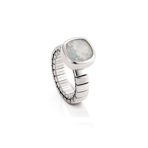 Nomination Damen-Ring Chic Swarovski-Zirkonen Opal Wei&szlig; Ring gr&ouml;&szlig;e variabel 043000/016 Preisvergleich