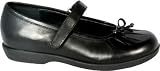 Infant Girls' Stride Rite Geneva (9 M Infant in Black Leather)