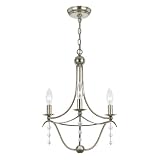Crystorama Lighting 433-SA 3 Light Metro Mini Chandelier