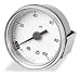 Industrial Grade 4UA47 Panel Gauge, U Clamp, 2 1/2 In, 200 Psi