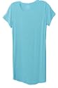 MARRIKAS BAMBOO FIBER NIGHTSHIRT MEDIUM AQUA (10-12)