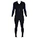 Ivation Men's Full Body Wetsuit Sport Skin for Running, Exercising, Diving, Snorkeling, Swimming & Water Sports