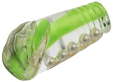 California Exotic Novelties Glow Stroker - Beaded Pussy, Green