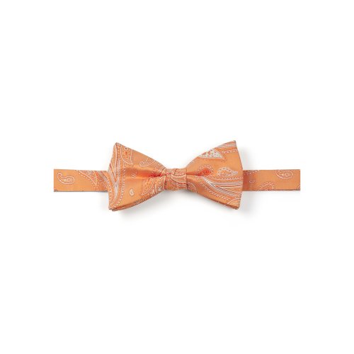 Paul Fredrick Satin Paisley Pre-Tied Bow Tie