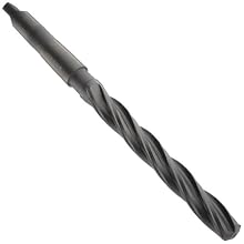 Union Butterfield T400 High Speed Steel Core Drill Bit, Black Oxide Finish, Morse Taper Shank, Spiral Flute, 118 Degree Point Angle, 29/32"