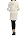NINEXIS Women's Hooded Long Sleeve Longline Cardigan with Patch Pockets
